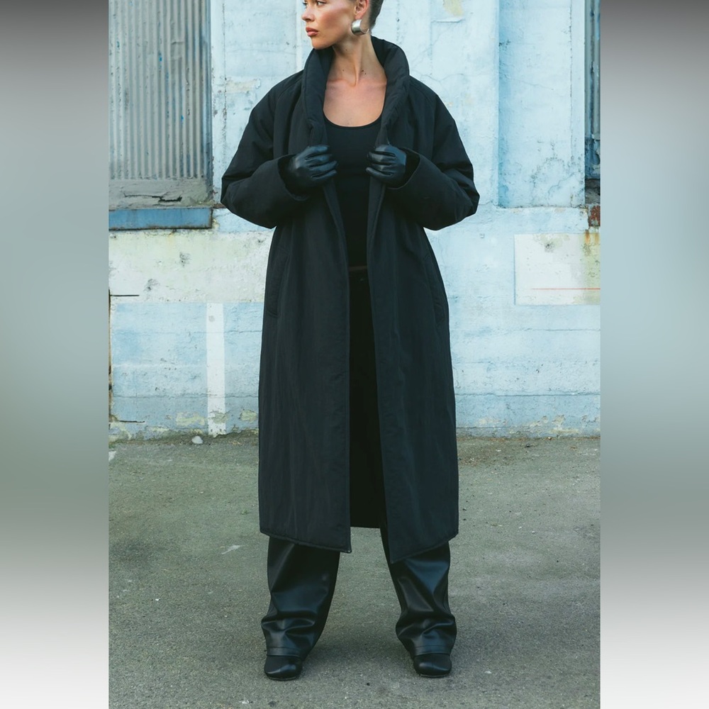 Local European Black Puffer Coat